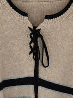 Emberlynn Round Neck Stripe Sweater