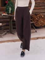 Jessie Silhouette Straight Wool Trousers