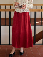 Della Retro Red Skirt
