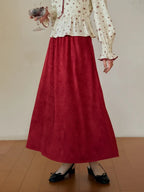 Della Retro Red Skirt