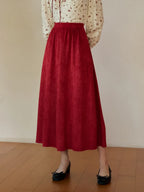 Della Retro Red Skirt
