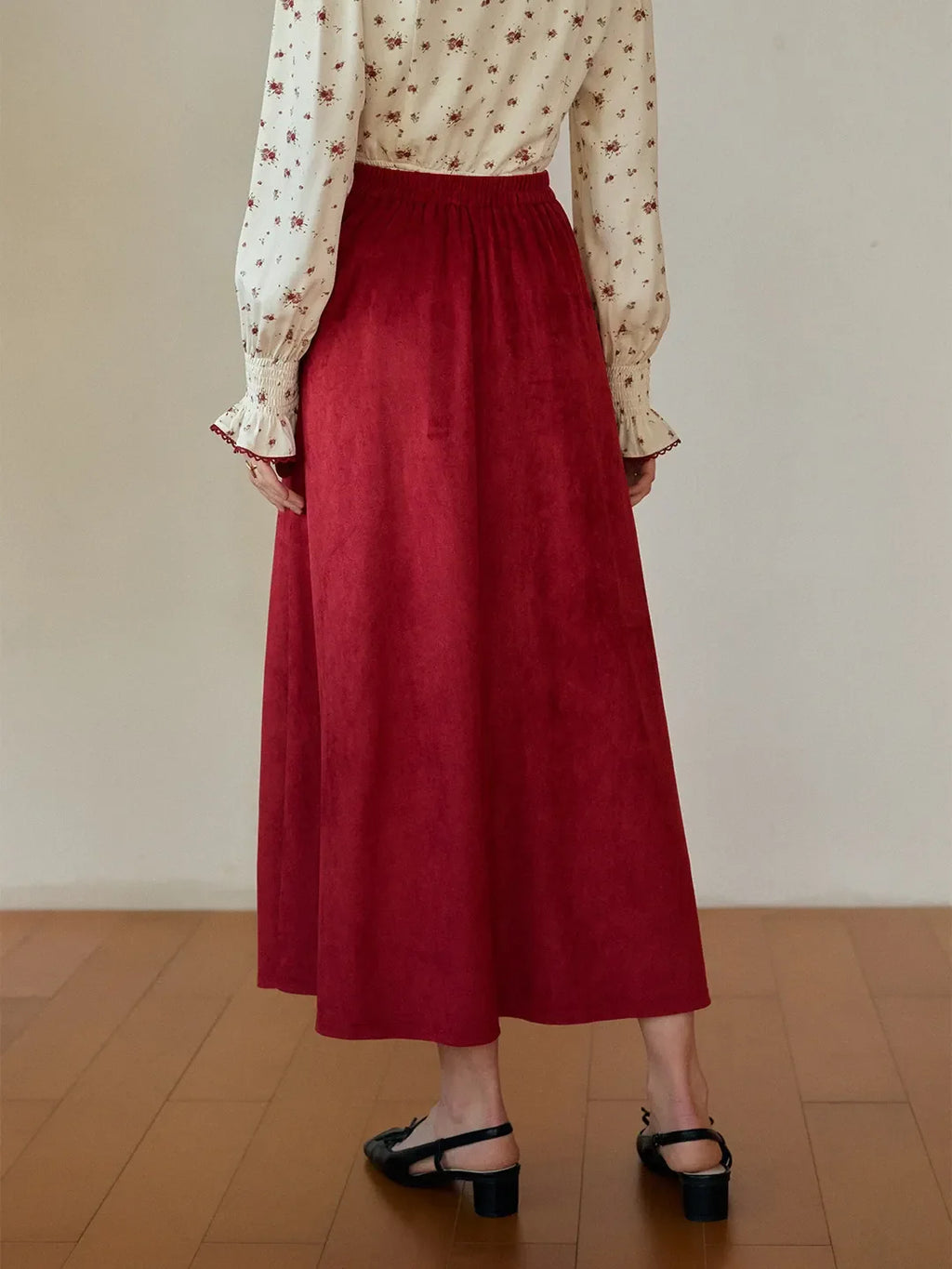 Della Retro Red Skirt