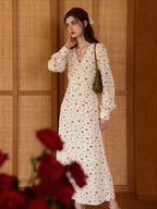Nori V-Neck Floral Dress