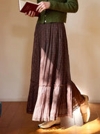 Braelyn Pleated Dots Skirt