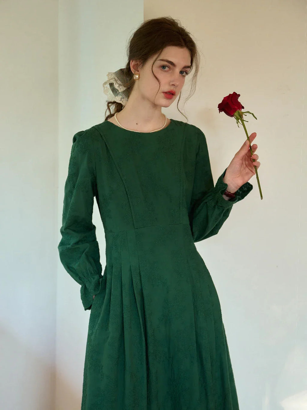 Laylani Round Neck 100% Cotton Dress