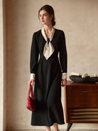 Yamileth V-Neck Bow Dress