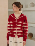 Stormi V-Neck Stripe Cardigan