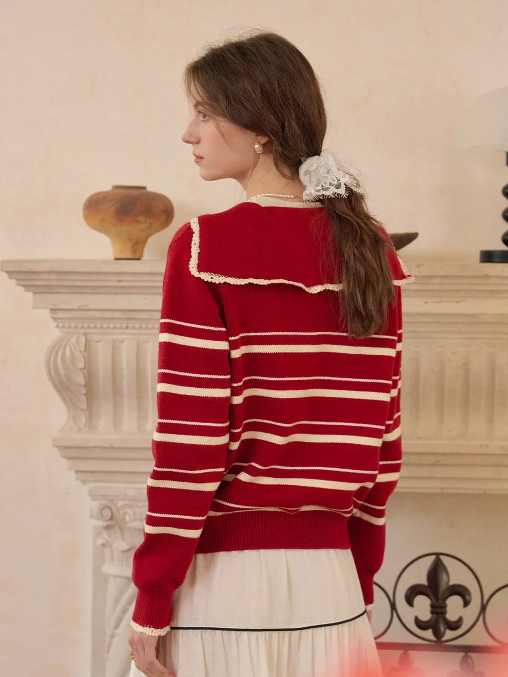 Stormi V-Neck Stripe Cardigan