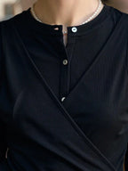 Zhuri Round Neck Wool Cardigan