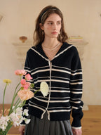 Stormi V-Neck Stripe Cardigan