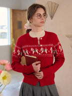 Zora Round Neck Wool Cardigan
