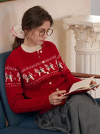 Zora Round Neck Wool Cardigan
