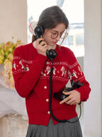 Zora Round Neck Wool Cardigan