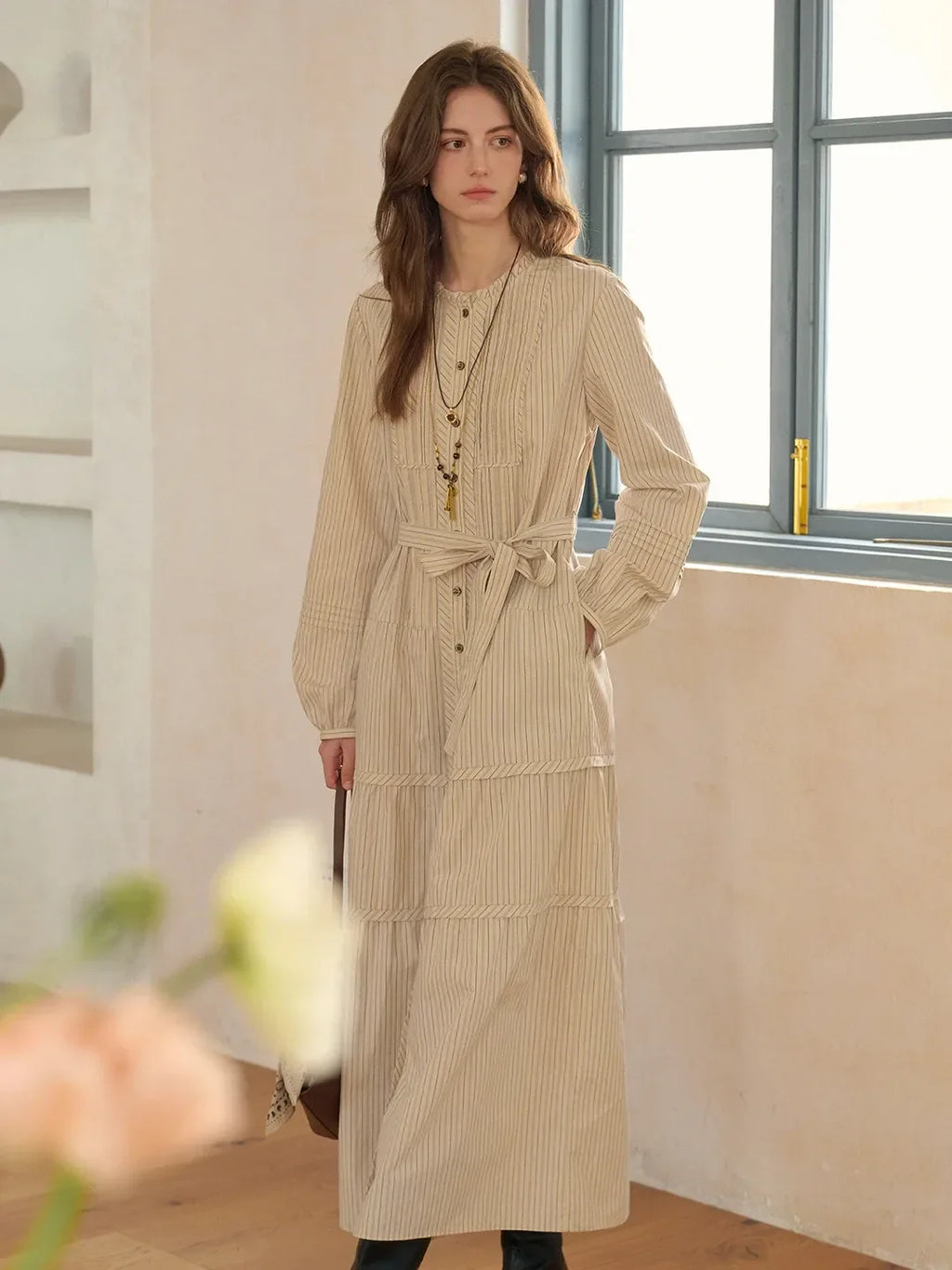 Janiyah Round Neck 100% Cotton Dress