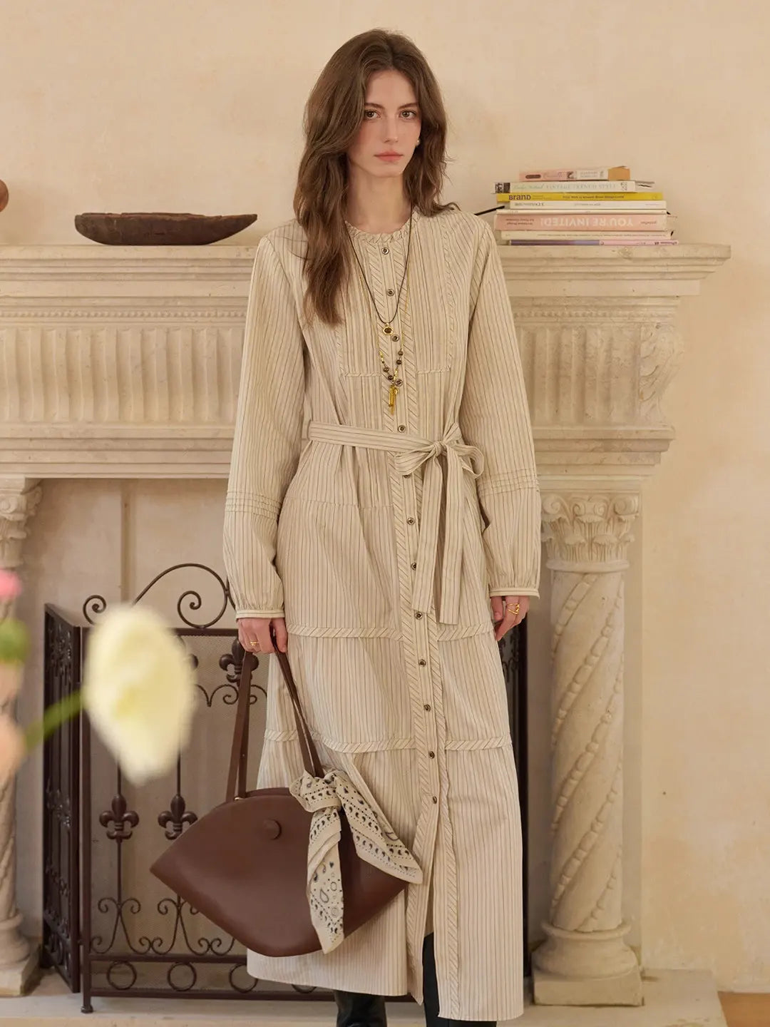 Janiyah Round Neck 100% Cotton Dress