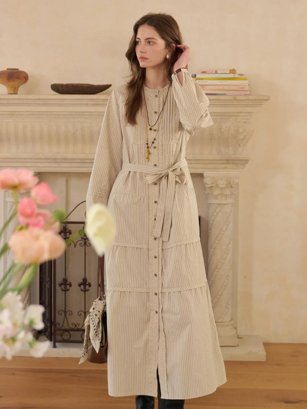 Janiyah Round Neck 100% Cotton Dress