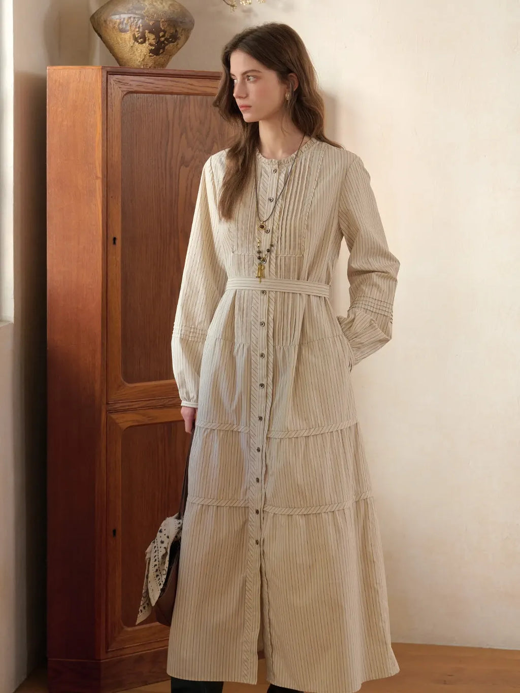 Janiyah Round Neck 100% Cotton Dress