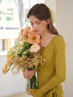 Cielo Rounc Neck Knot Dress