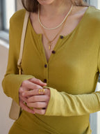 Cielo Rounc Neck Knot Dress