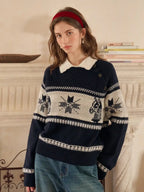 Alitzel Round Neck Wool Sweater