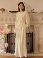 Rosie Round Neck Embroidery Dress