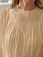 Rosie Round Neck Embroidery Dress