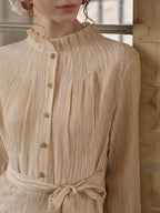 Mazie Ruffle Collar Waist Dress