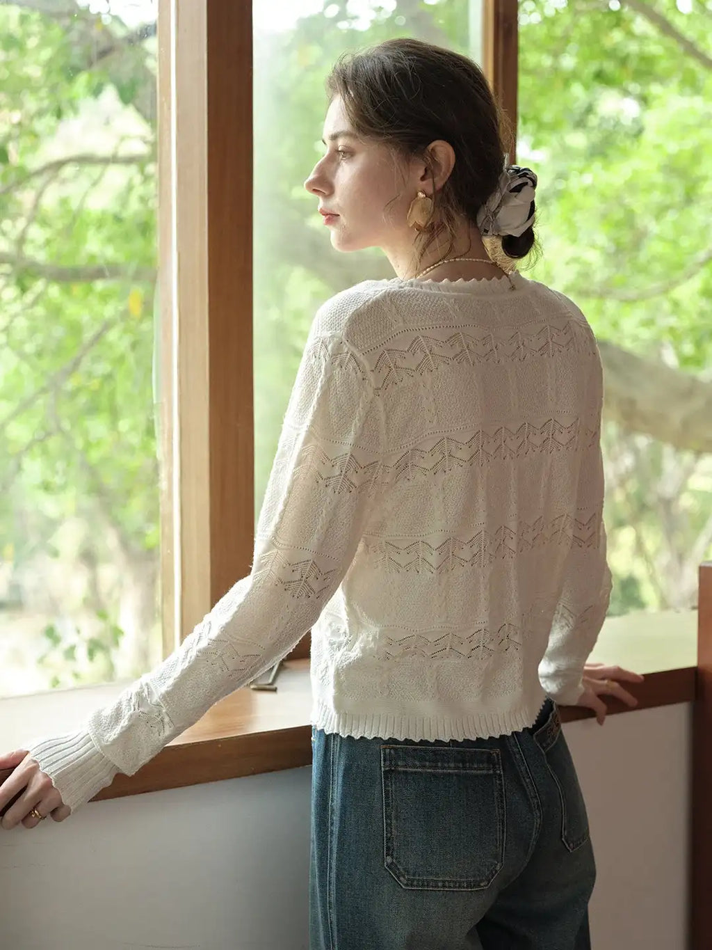 Elouise V-Neck Wool Cardigan