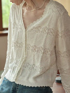 Elouise V-Neck Wool Cardigan