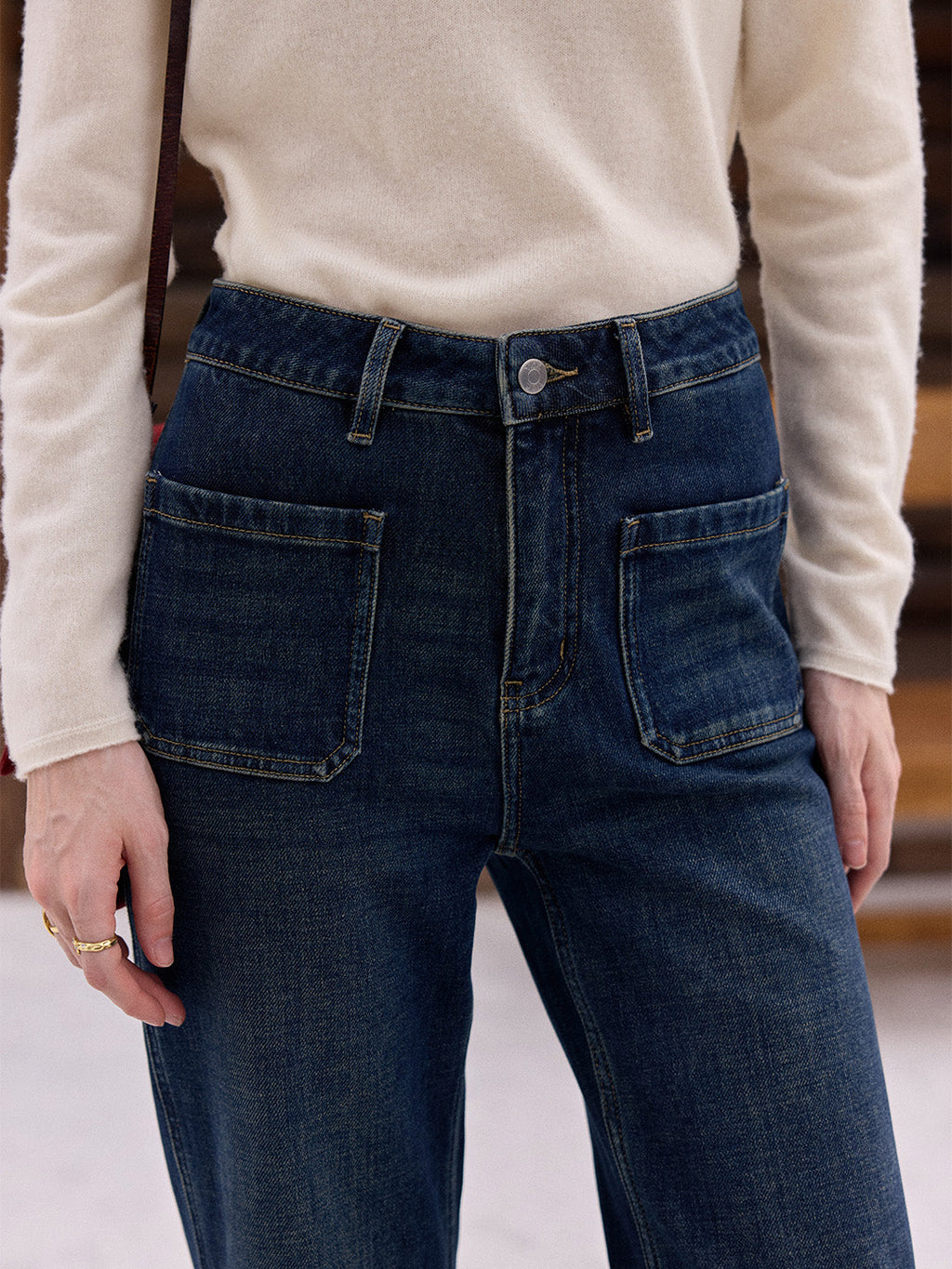 Kendra Cotton Flare Jeans