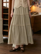 Dana Lace Linen Skirt