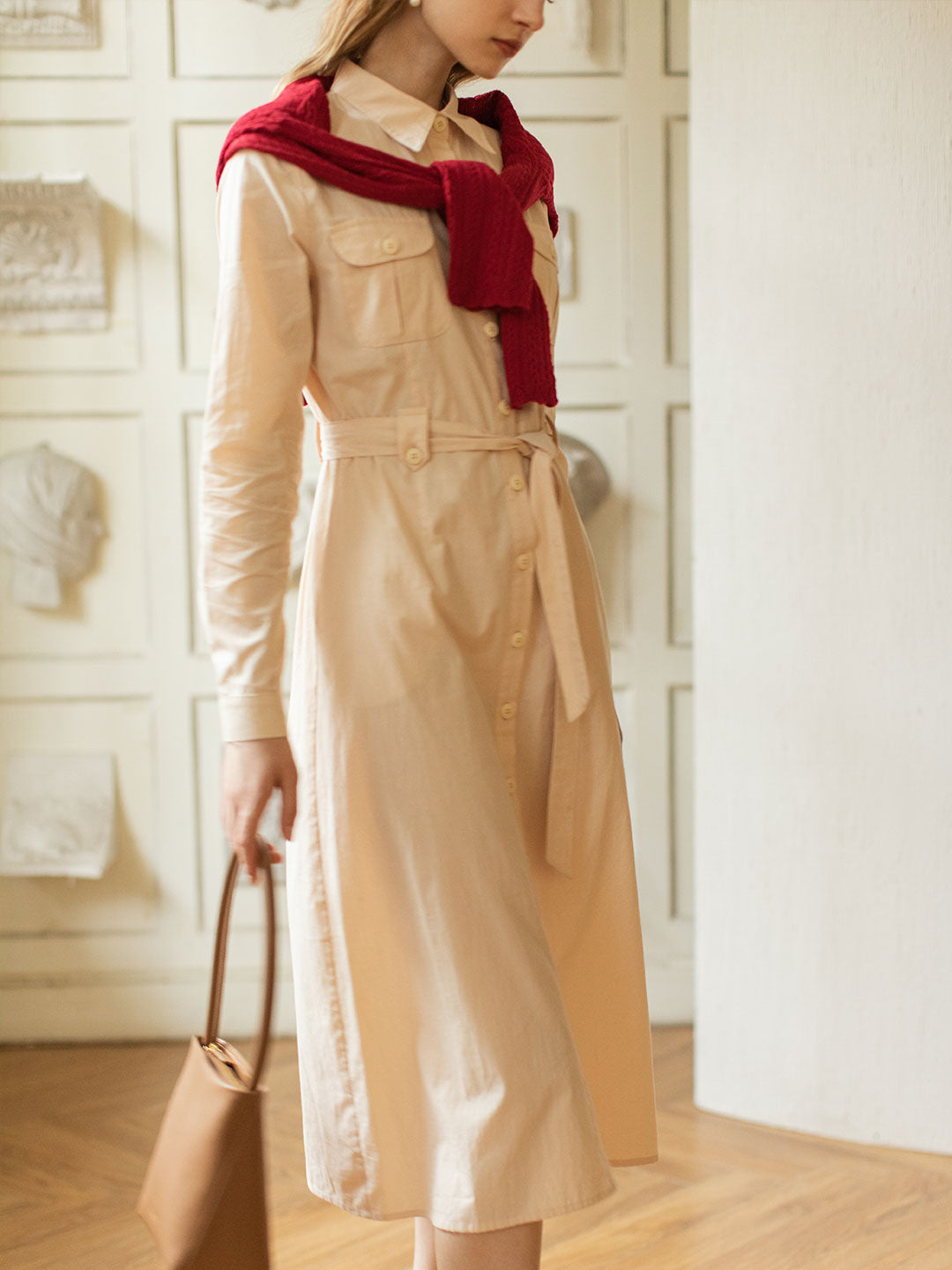 【Final Sale】Zoe 100% Cotton Maxi Shirt Dress