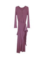 Cielo Rounc Neck Knot Dress
