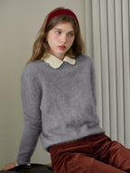 Izabella Round Neck Wool Sweater