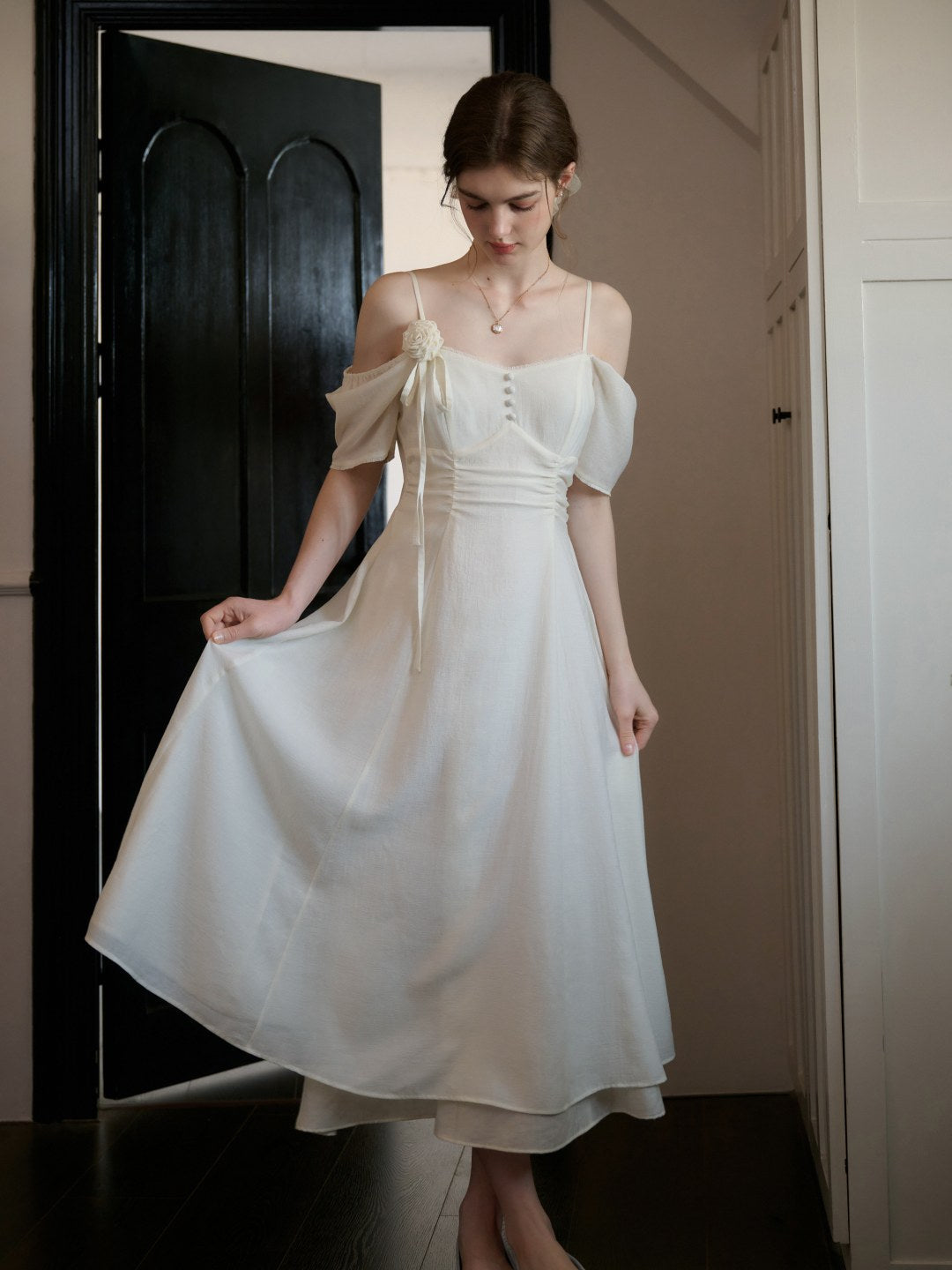 【Final Sale】Kara Simple Square Neck Dress