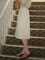 【Final Sale】Kinslee Micro A Line Slit Tie Skirt