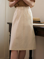 【Final Sale】Kinslee Micro A Line Slit Tie Skirt