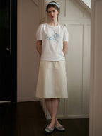 【Final Sale】Kinslee Micro A Line Slit Tie Skirt