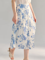 【Final Sale】Kaitlyn Figure Graphic Pleated Skirt
