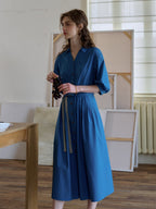 Dolly V-Neck 100% Cotton Dress