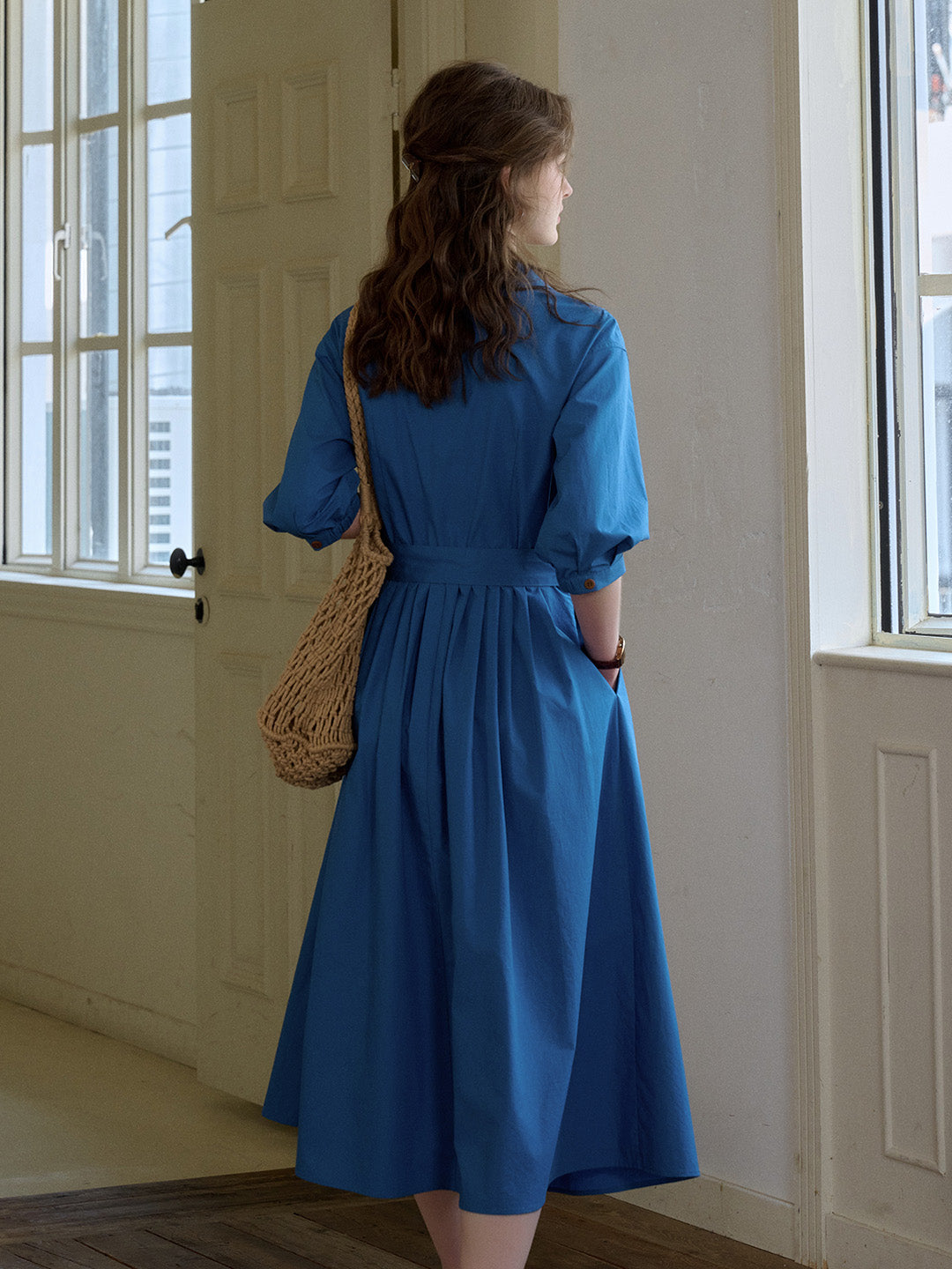 Dolly V-Neck 100% Cotton Dress