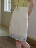 Annie Color Embroidery 100% Cotton Skirt