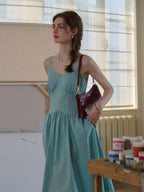【Final Sale】Saylor Lace Cotton Sleeveless Dress