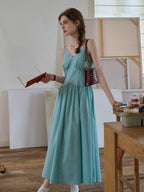 【Final Sale】Saylor Lace Cotton Sleeveless Dress