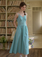 【Final Sale】Saylor Lace Cotton Sleeveless Dress