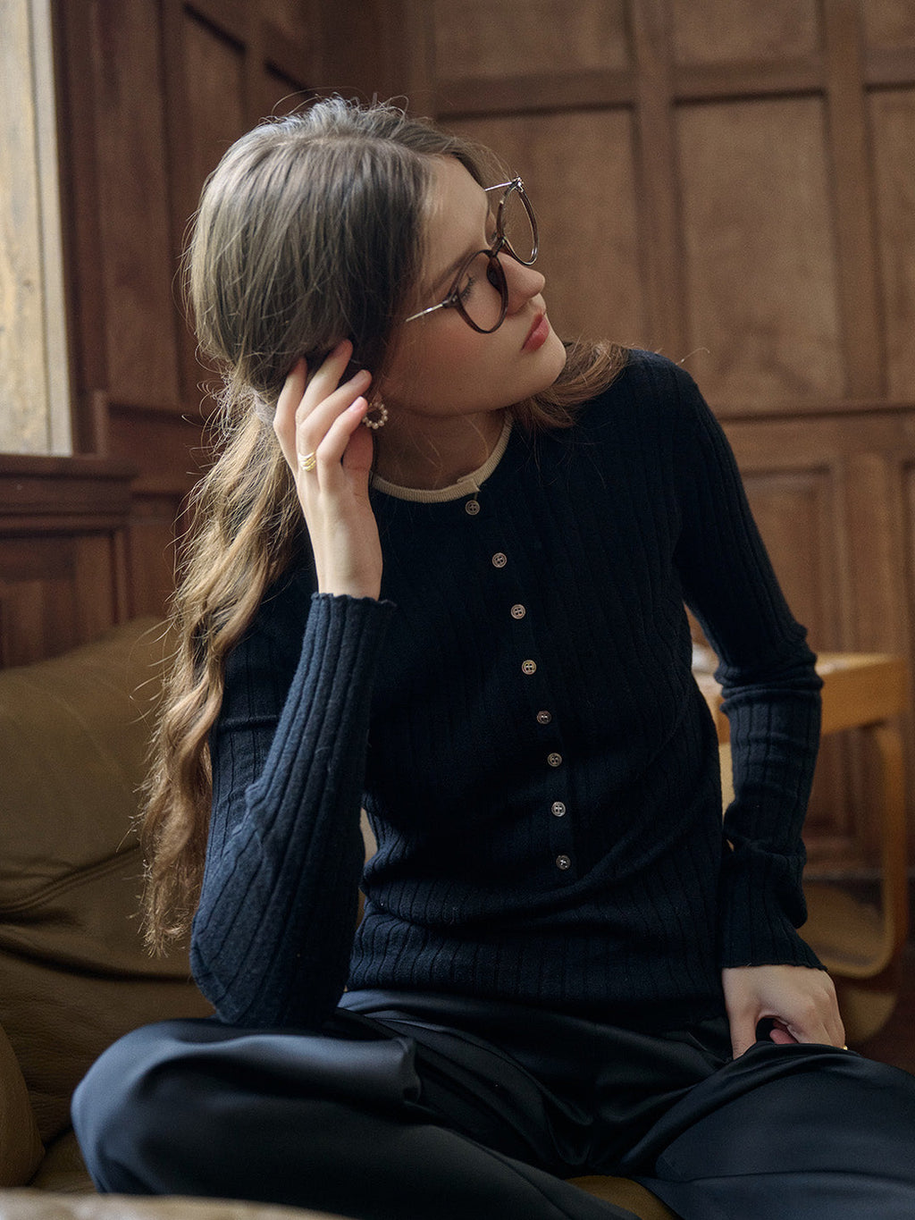 【Final Sale】Daisy Round Neck 100% Wool Sweater