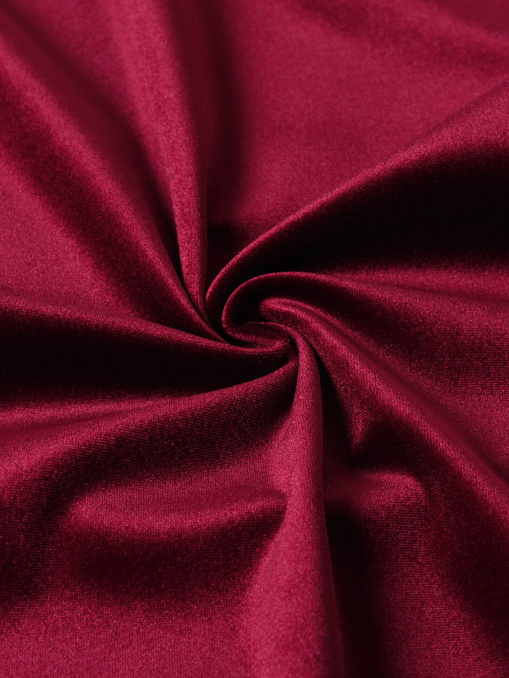 Imani Puff Sleeves Red Midi Velvet Dress