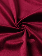 Imani Puff Sleeves Red Midi Velvet Dress