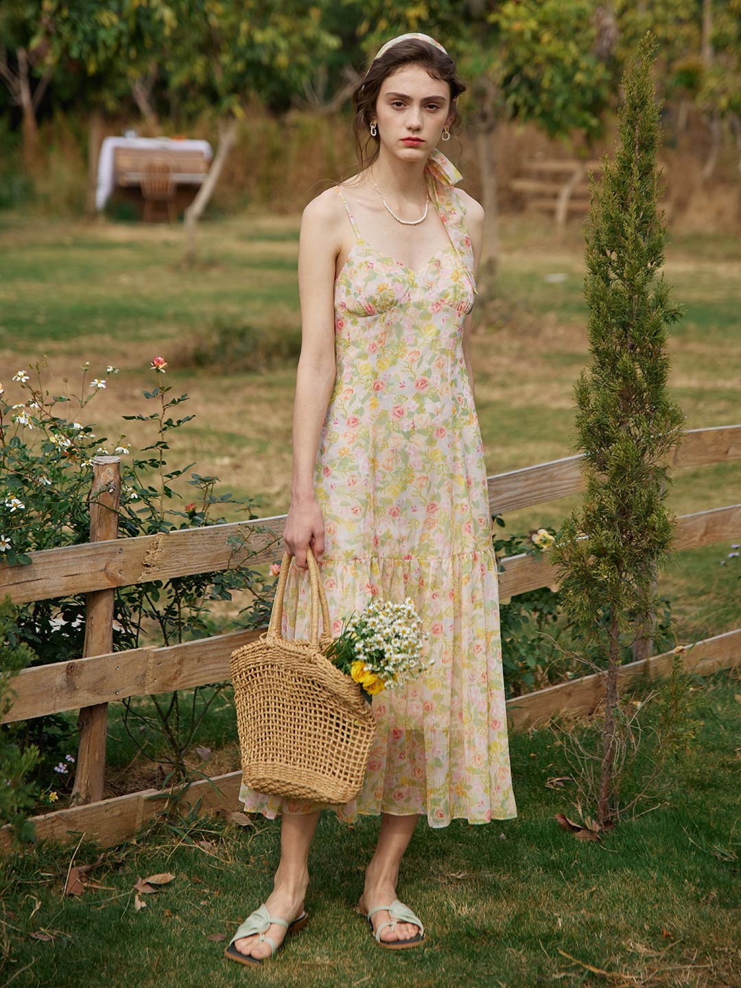Beth Floral Printed Slip Dress