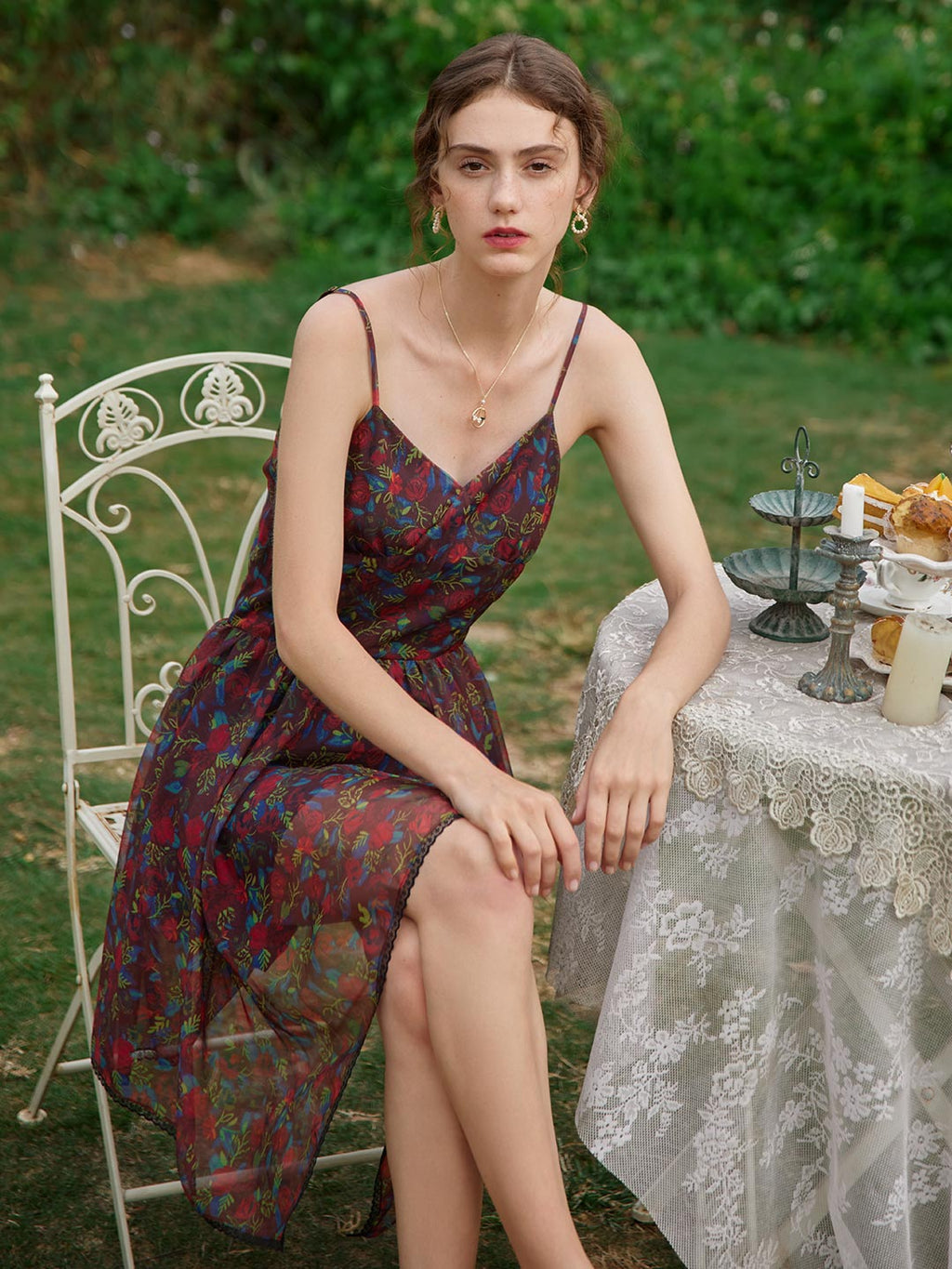 Valeria Floral Printed Slip Dress